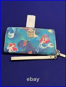 Disney Parks Dooney & Bourke Ariel The Little Mermaid Wristlet Wallet New PICK 1