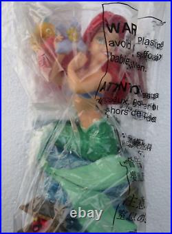 Disney Parks Princess Ariel Music Box Little Mermaid Flounder Figurine READ