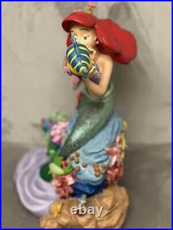 Disney Parks The Little Mermaid Large Statue Ariel & Friends Rare 12hX10w
