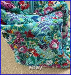 Disney Parks Vera Bradley Little Mermaid Ariel Floral Medium Duffle Bag NWT