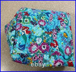 Disney Parks Vera Bradley Little Mermaid Ariel Floral Medium Duffle Bag NWT