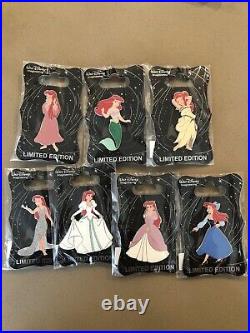 Disney Pin Set WDI MOG Ariel Little Mermaid Dress Series Pin LE 250