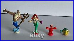 Disney Polly Pocket Little Mermaid Tiny Mini Character Extras Figures Ultra Rare Disney Polly Pocket Little Mermaid Tiny Mini Character Extras Figures Ultra Rare