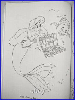 Disney Princess Ariel Little Mermaid Jasmine Coloring Book Barbie Doll PJs Lot