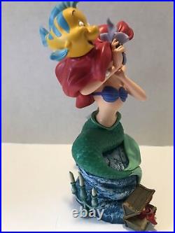 Disney Princess Little Mermaid Musical Figurine Ariel Flounder Music NEW RARE