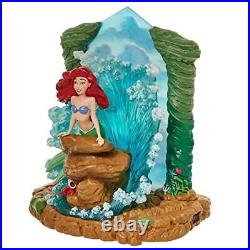 Disney Showcase The Little Mermaid Ariel Crashing Waves Lit Figurine, 9 Inch