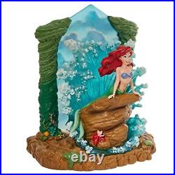 Disney Showcase The Little Mermaid Ariel Crashing Waves Lit Figurine, 9 Inch