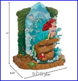 Disney Showcase The Little Mermaid Ariel Crashing Waves Lit Figurine, 9 Inch