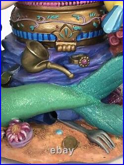 Disney Snow Globe The Little Mermaid Ariel & Music box Under the Sea VERY RARE