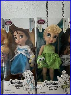 Disney Store Animator's Collection 16 Toddler Doll Princess Lot of 21 NIB