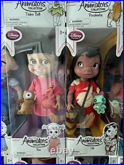 Disney Store Animator's Collection 16 Toddler Doll Princess Lot of 21 NIB