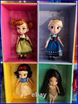 Disney Store Animator's Collection Mini Doll Gift Set 15 Dolls Original Box