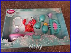 Disney Store Ariel Little Mermaid Deluxe Music Set Rare New Sebastian Flounder