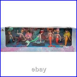 Disney Store Ariel & Sisters Set 7 Dolls The Little Mermaid Toy 30th Anniversary