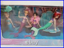 Disney Store Ariel & Sisters Set 7 Dolls The Little Mermaid Toy 30th Anniversary