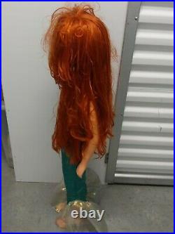 Disney Store Exclusive Little Mermaid Talking Ariel Collectible Doll 39-TESTED