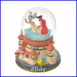 Disney Store Japan Ariel & Scuttle Snow Globe The Little Mermaid StoryCollection