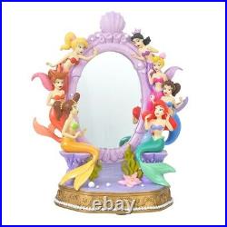 Disney Store Japan Little Mermaid Ariel Sisters Figure Stand Mirror Story Collec