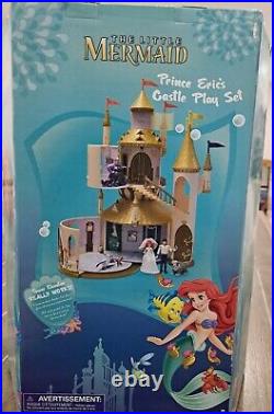 Disney Store Little Mermaid Ariel & Eric Castle Play Princess Set Very RareNIB