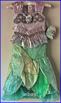Disney Store Little Mermaid Ariel Size 4 LIMITED EDITION Deluxe Costume NEW NWT