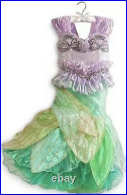 Disney Store Little Mermaid Ariel Size 4 LIMITED EDITION Deluxe Costume NEW NWT