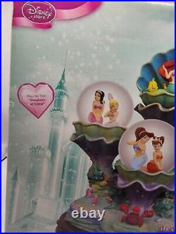 Disney Store Little Mermaid TRITON'S DAUGHTERS Ariel SNOW GLOBE 13 READ