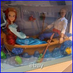Disney Store The Little Mermaid Ariel Deluxe Gift Set Box Dolls Eric Unopened