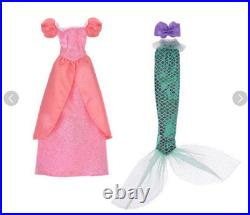 Disney Store The Little Mermaid Ariel Deluxe Gift Set Box Eric Dolls Figure