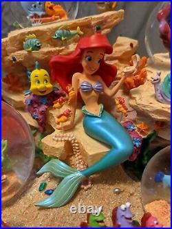 Disney Store The Little Mermaid Under The Sea Musical Snowglobe In Original Box