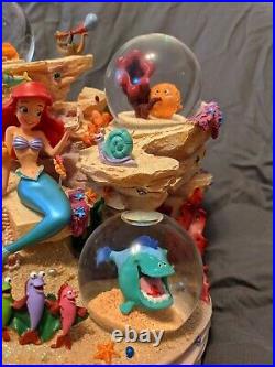 Disney Store The Little Mermaid Under The Sea Musical Snowglobe In Original Box