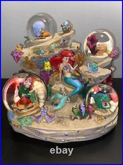 Disney Store The Little Mermaid Under The Sea Musical Snowglobe Read Description