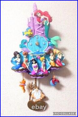 Disney Story Collection The Little Mermaid Ariel Sisters Figure Wall Clock NEW