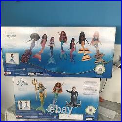 Disney The Little Mermaid Ariel And Sisters Small Doll Set With 7 Dolls New