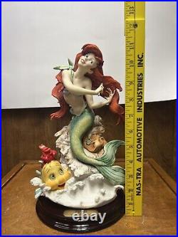Disney The Little Mermaid Ariel Flounder Giuseppe Armani #1350/1500 Signed
