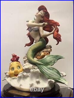 Disney The Little Mermaid Ariel Flounder Giuseppe Armani #1350/1500 Signed