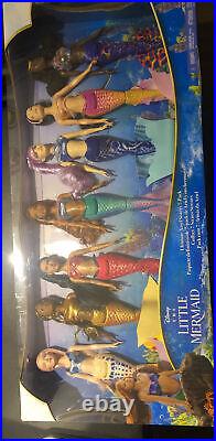 Disney The Little Mermaid Ariel LIVE ACTION Sisters 7Pack Fashion Mermaid Dolls