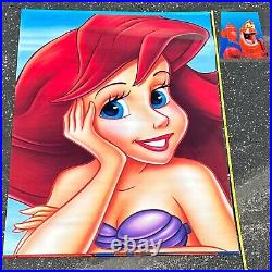 Disney The Little Mermaid Ariel & Sabastian Store Display 2-Sided Banner 5.75 ft