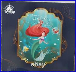 Disney The Little Mermaid Ariel Snow Globe Music Box OP tested with box USED GC
