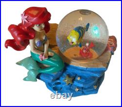 Disney The Little Mermaid Ariel with Flounder Under the Sea Snow globe Music Box Disney The Little Mermaid Ariel with Flounder Under the Sea Snow globe Music Box
