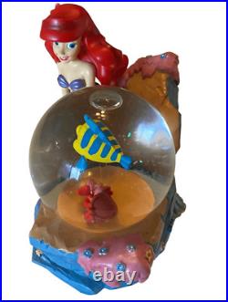 Disney The Little Mermaid Ariel with Flounder Under the Sea Snow globe Music Box Disney The Little Mermaid Ariel with Flounder Under the Sea Snow globe Music Box