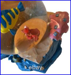 Disney The Little Mermaid Ariel with Flounder Under the Sea Snow globe Music Box Disney The Little Mermaid Ariel with Flounder Under the Sea Snow globe Music Box