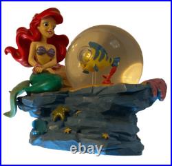 Disney The Little Mermaid Ariel with Flounder Under the Sea Snow globe Music Box Disney The Little Mermaid Ariel with Flounder Under the Sea Snow globe Music Box
