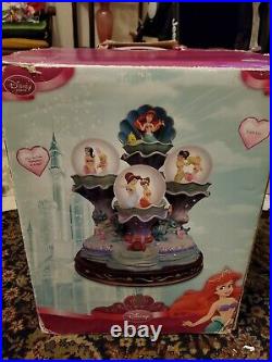 Disney The Little Mermaid Musical Snowglobe RARE. Daughters of Triton, lights up
