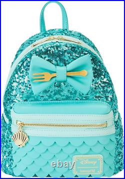 Disney The Little Mermaid Sequins Collection Mini-Backpack New Gift