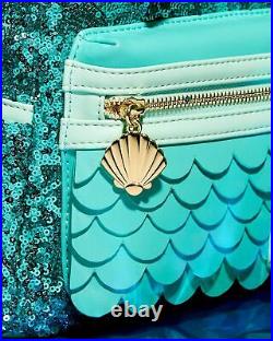 Disney The Little Mermaid Sequins Collection Mini-Backpack New Gift