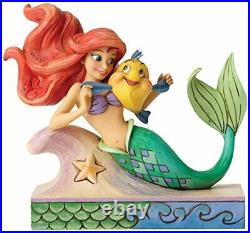 Disney Tradition Jim Shore Little Mermaid Ariel and Flounder Figure Enesco