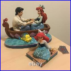 Disney Traditions DOUBLE PACK Ariel Prince Eric 2 Little Mermaid Figurines New