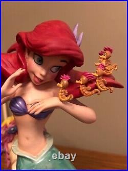 Disney WDCC Ariel LITTLE MERMAID Figurine Seahorse Surprise COA Signed By ARIEL