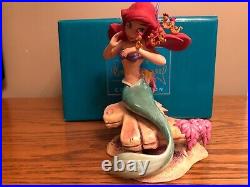 Disney WDCC Ariel LITTLE MERMAID Figurine Seahorse Surprise COA Signed By ARIEL