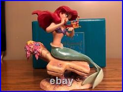 Disney WDCC Ariel LITTLE MERMAID Figurine Seahorse Surprise COA Signed By ARIEL